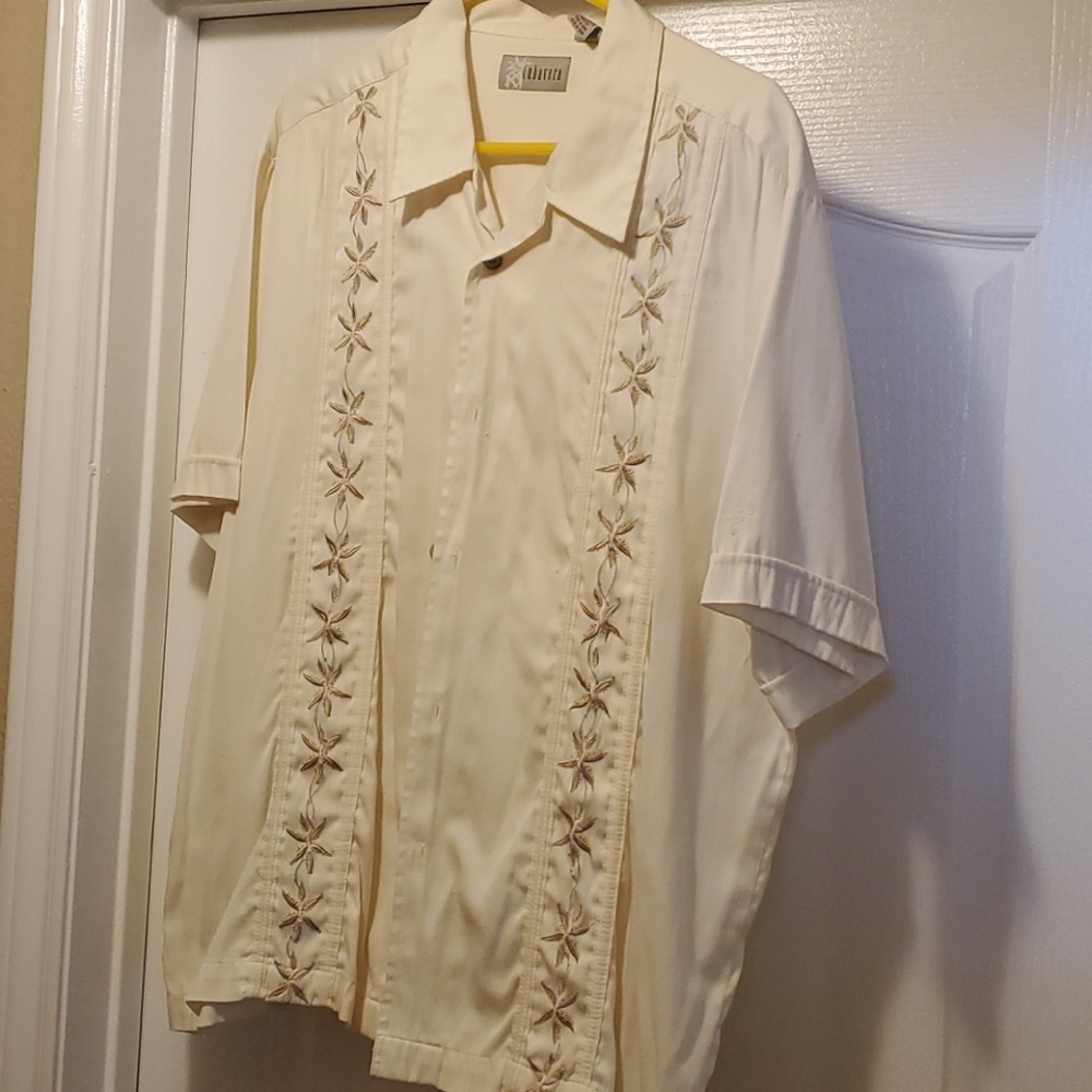 Cubavera Short Sleeved Button Down Shirt